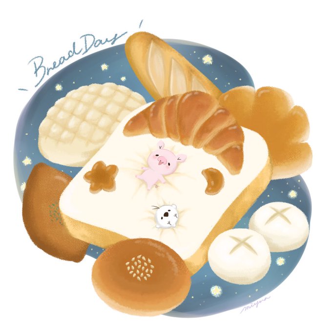 ふわふわ食パンのtwitterイラスト検索結果