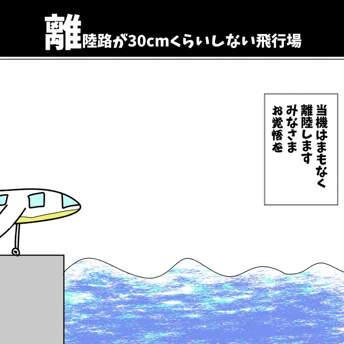 【離陸路が30cmくらいしかない飛行機】

#初投稿です 