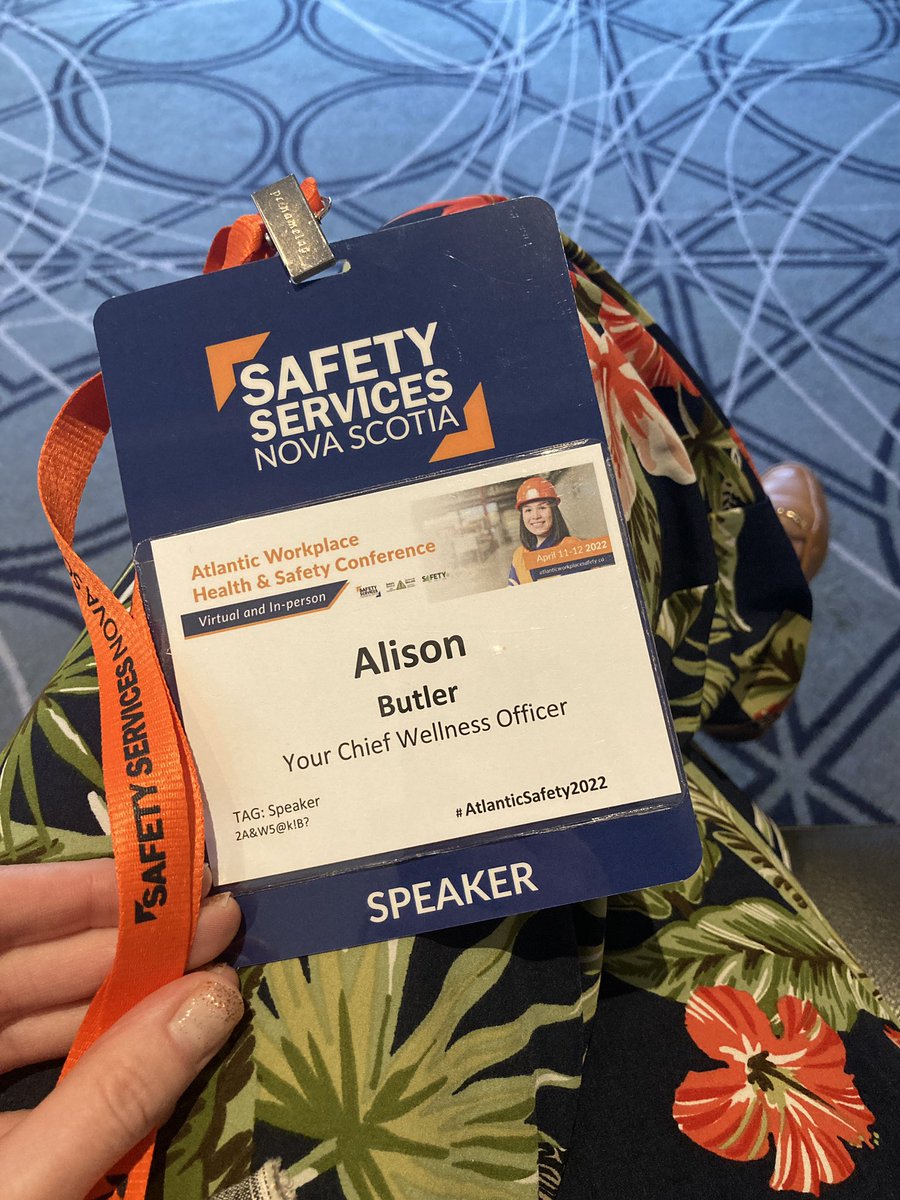 Today I’m in #halifax speaking at #AtlanticSafety2022 about #mentalhealth and #burnout