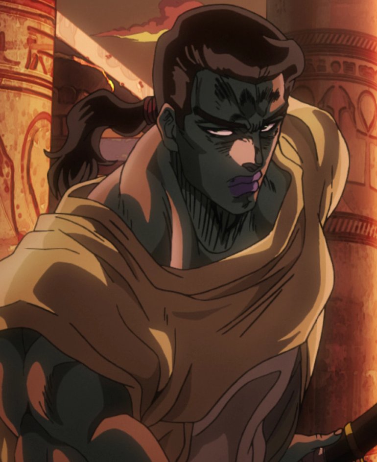 JoJoVSBot's tweet photo. Jean Pierre Polnareff (Golden Wind) VS Chaka https://t.co/c8Ngg1Su9F