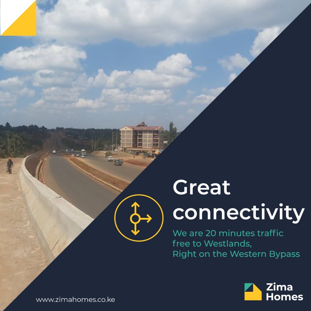 Zima Homes is ideally located in a prime location, to reduce your daily commuting time while enjoying life in a #sereneenvironment 

Start your next chapter with us today
☎️ 0700 455555
📧 sales@zimahomes.co.ke

#realestateinvestor #propertydeveloper
#realestateinvesting