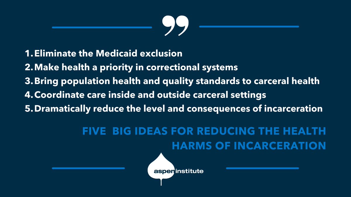 RichardBaron17's tweet photo. Black Americans are represented disproportionately at all touchpoints of the criminal legal system. A new report from the @AspenInstitute’s Health Strategy Group details how we can address this crisis. Learn more: https://t.co/ZROKrr9ztS
#healthequity #AspenHealthStrategy https://t.co/5W1u8DcNgZ