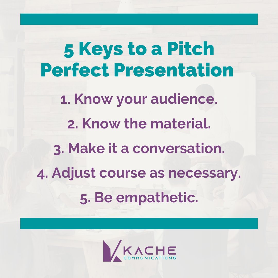 kachecomms's tweet photo. #KacheTips: If you ever sat helplessly while a colleague or partner or leader delivered an off key presentation, here's how you can better prepare them and/or avoid bombing yourself. https://t.co/vZ7rVFstPD