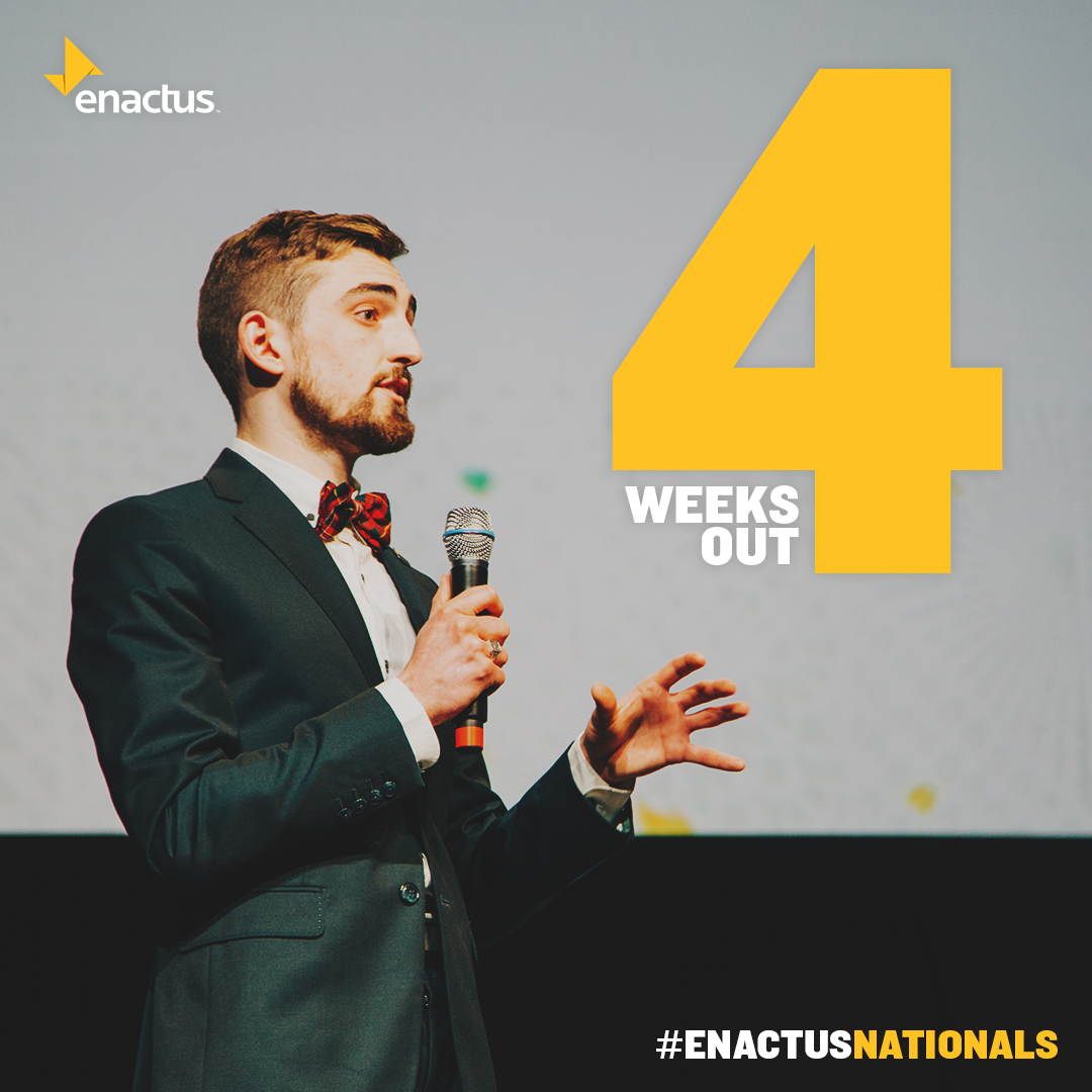 Enactus_Canada's tweet photo. THE COUNTDOWN BEGINS! 📆

We're just 4 WEEKS AWAY from #EnactusNationals 2022! We're gearing up for a great time and can't wait to see the results of all of your hard work! 🎉 https://t.co/zLPsCWiIpQ