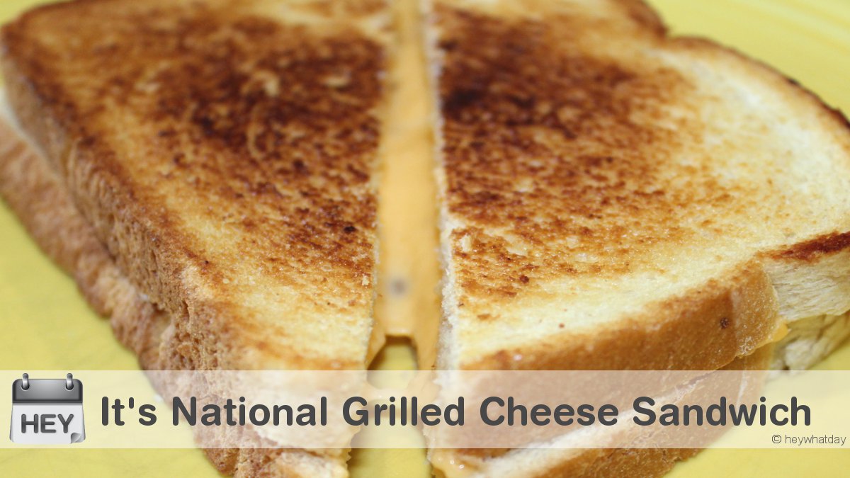 It's National Grilled Cheese Sandwich Day! 
#NationalGrilledCheeseDay #GrilledCheeseSandwichDay #GrilledCheeseDay