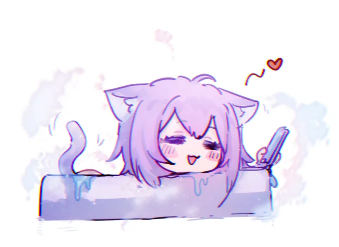 みなぎってきた 
#おかゆのおふろスペース #絵かゆ 