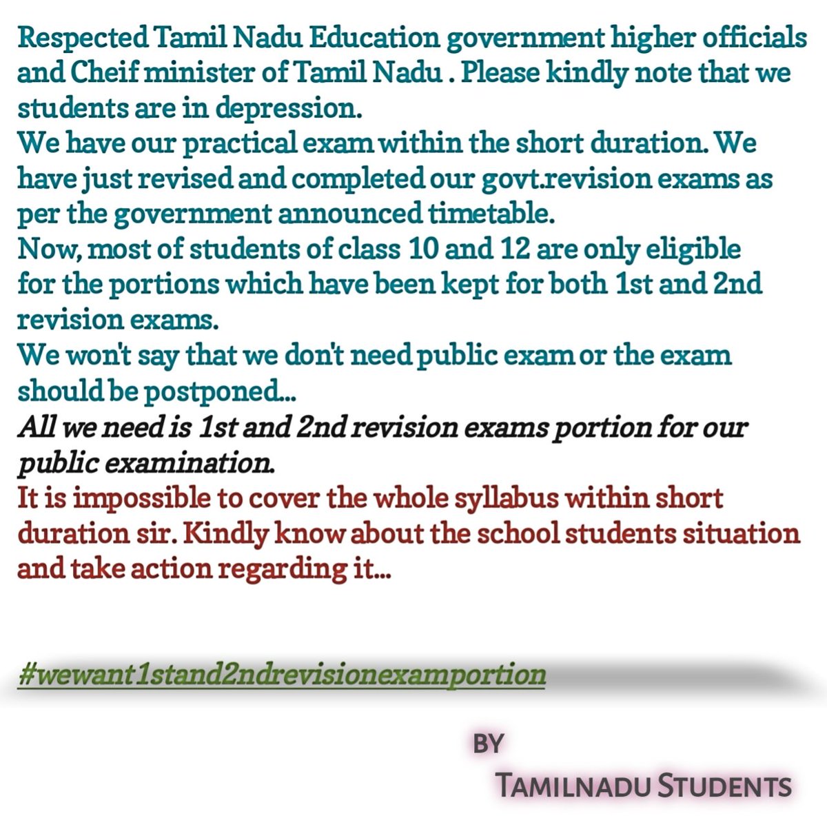 astro_phile_05's tweet photo. TN government plz reduce syllabus #reduceportion https://t.co/GOVbdrbJR4