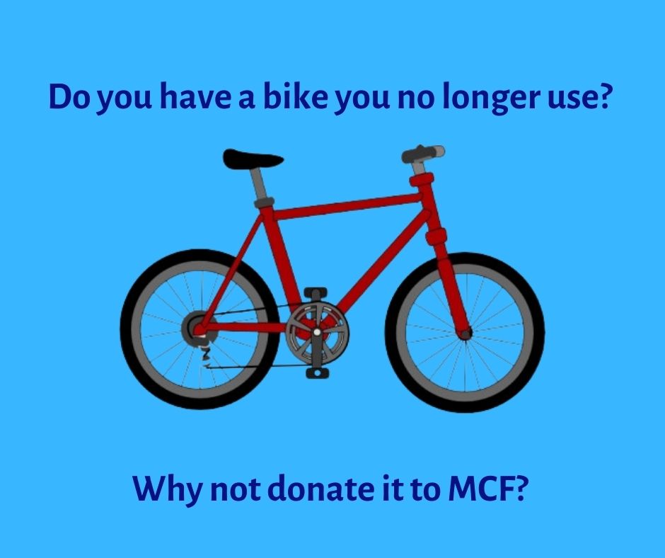 We've been super busy recently and our stocks of bikes to refurbish are running low. We need regular supplies of bikes to keep our workshops stocked and the trainees learning. If you have a bike that you no longer need please consider donating it to MCF. Thanks