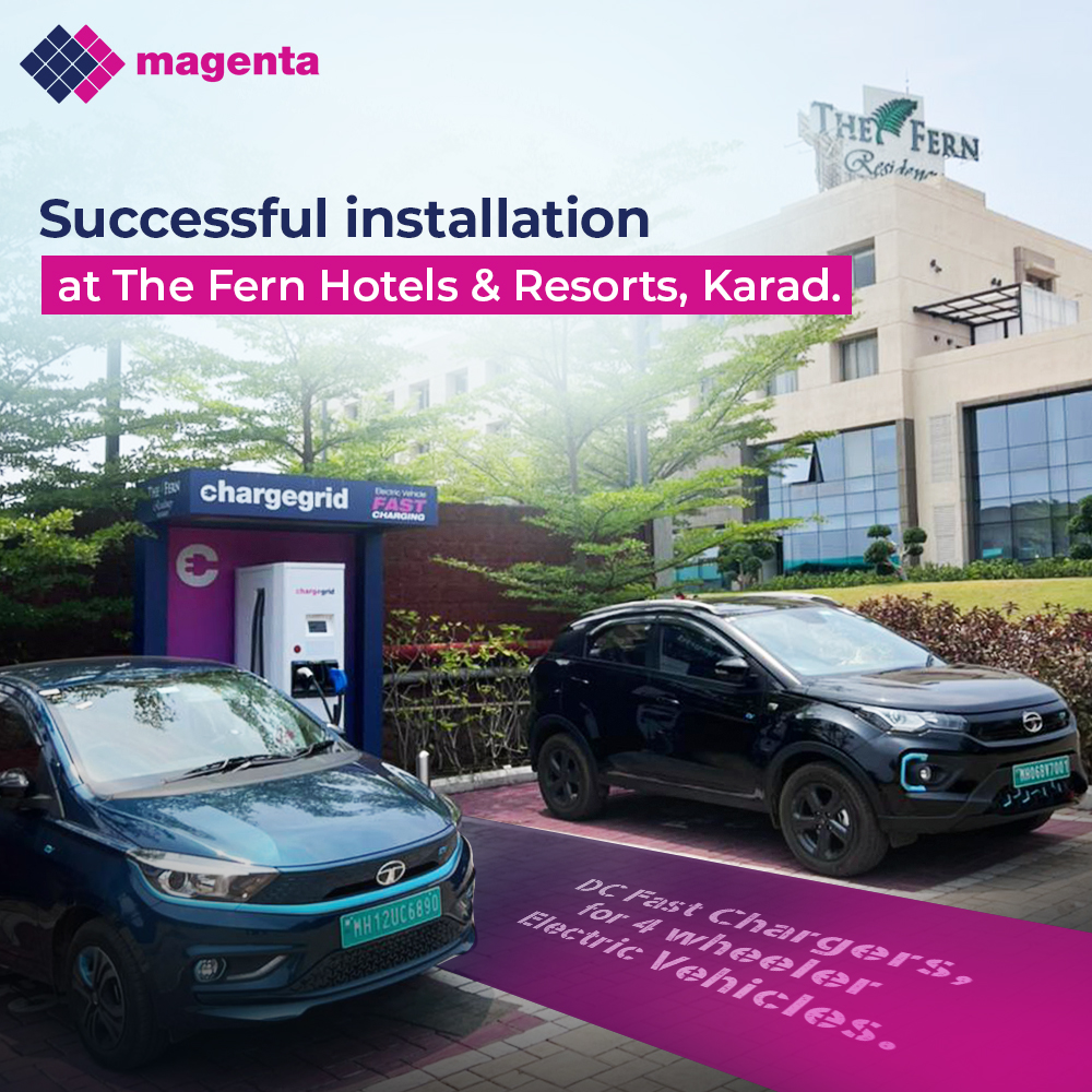 ChargeGrid on Twitter "Magenta successfully installs EVCS (Electric Vehicle Charging stations