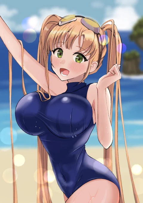 #라스트오리진
#LastOrigin
#ラストオリジン 
泳ぐ気満々ネレイドちゃん🌊 