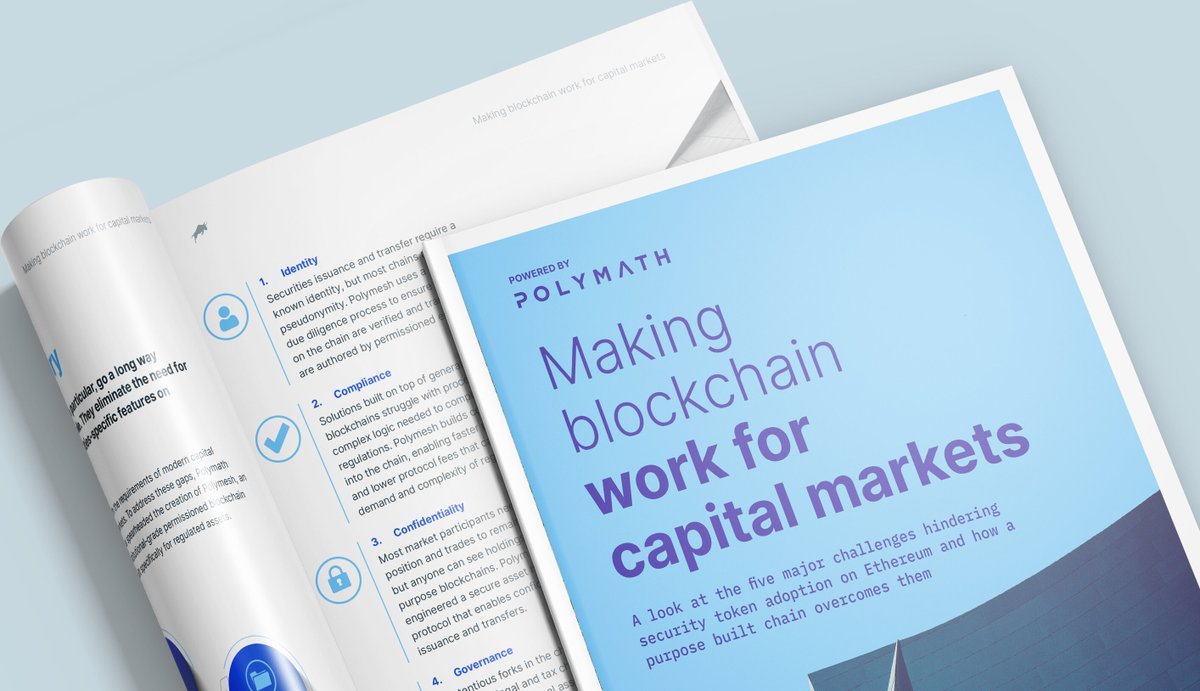 PolymathNetwork's tweet photo. Despite the advancements ERC-1400 brought in making #securitytokens more viable, there are gaps in functionality and scalability left unaddressed by standards on a general-purpose #blockchain.

Learn how @PolymeshNetwork addresses these gaps: https://t.co/UOZJpfYbsK https://t.co/KaY8PywR9K