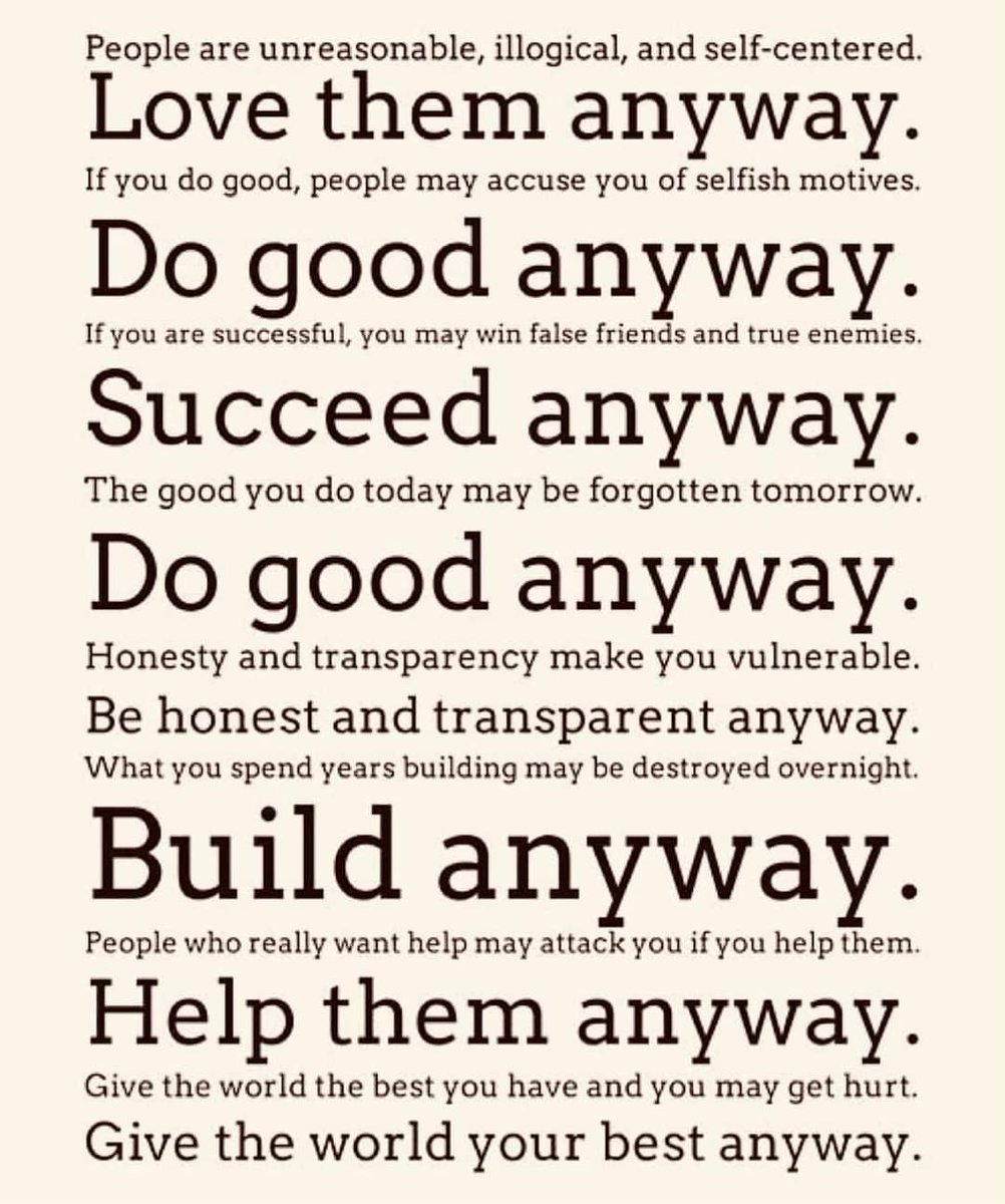 donnabeegle's tweet photo. From mother Teresa. Fantastic way to guide your day https://t.co/el6mMWVtMY