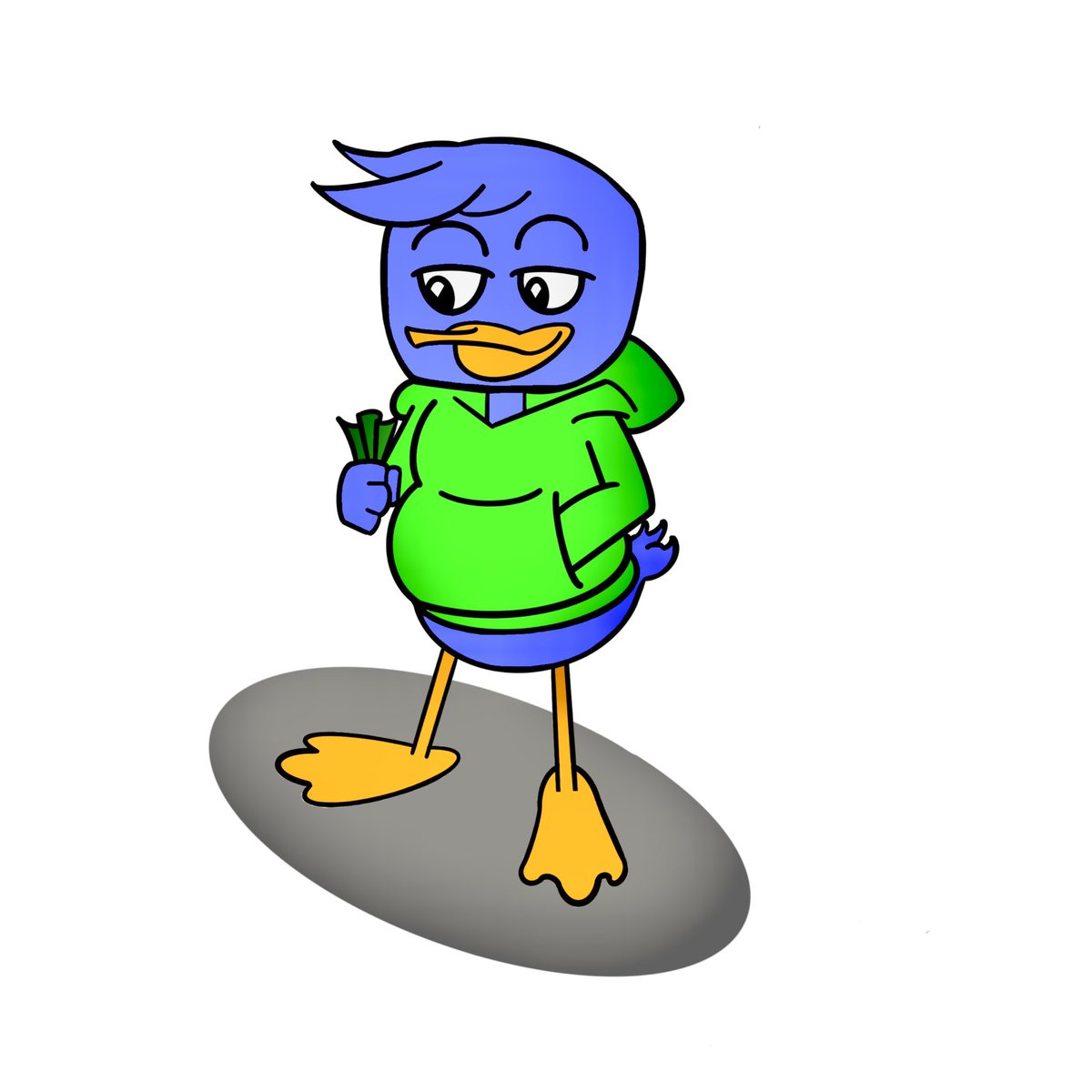 BoolyonBlockHDZ's tweet photo. Llewellyn ”Louie" Duck definitely appreciates his weight in GOLD. Morning art post!!!! Drawn by @BoolyonBlockHDZ 🤗 https://t.co/6cstI49VmF