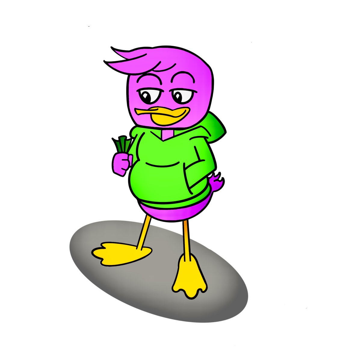 BoolyonBlockHDZ's tweet photo. Llewellyn ”Louie" Duck definitely appreciates his weight in GOLD. Morning art post!!!! Drawn by @BoolyonBlockHDZ 🤗 https://t.co/6cstI49VmF