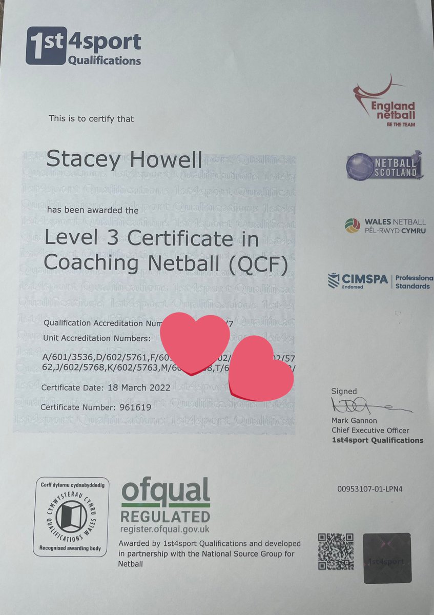 coach_showell's tweet photo. This has been a long time coming! Thank you to @CoachWashy for always pushing me, @tamsingreenway giving me an opportunity to work with @waspsnetball. @mjcmansfield @wessa43 @lynnhadley3 @psbrdh thanks for support and opportunities ๐๐ค๐ค๐ #ididit #level3coach https://t.co/DY5JnCwWod