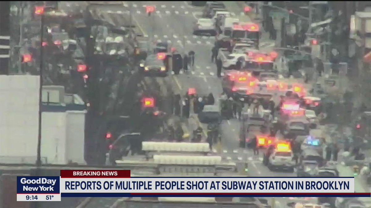 #BREAKING - Reports of multiple people shot at Brooklyn subway station
