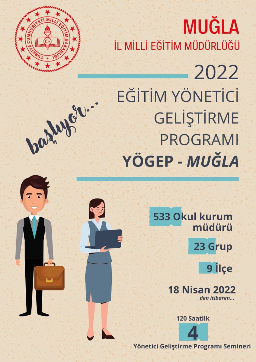 mugla_mem's tweet photo. 🧑‍💼YöGeP👨‍💼
“Eğitim Yönetici Geliştirme Programı”

18-22 Nisan tarihlerinde Milas ve Fethiye; 25-29 Nisanda ise Ortaca ve Yatağan ilçelerimizde görev yapan Okul Liderlerimize yönelik olarak 120 saatlik YöGeP Hizmet İçi Eğitim Programının ilk bölümü yapılacaktır.

@tcmeb @emrecay55 https://t.co/rB1iigCBpA