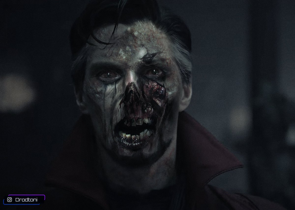 Drodtoni's tweet photo. Zombie Strange #DoctorStrangeContest 

@MarvelStudios
@DrStrange
#ScarletWitch
#DoctorStrange https://t.co/1c8sFXZqNX