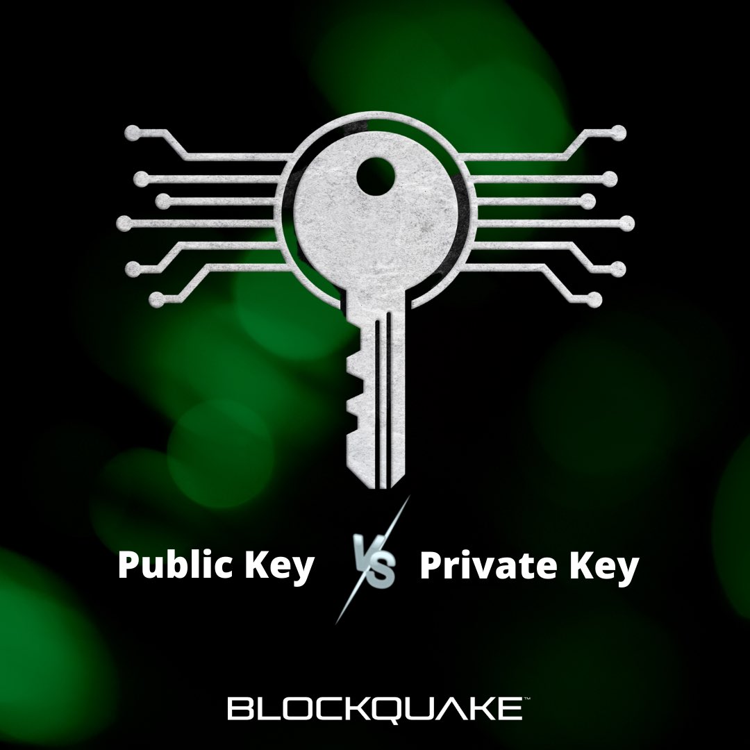 BlockQuake's tweet photo. Both Hot & Cold Wallets incorporate a Private Key & a Public Key. All keys are unique, alpha-numeric strings.
#blockquake #cryptosecurity #hotwallet #coldwallet #blockquakeexchange #hardwallet https://t.co/l9FMSAm1c2
