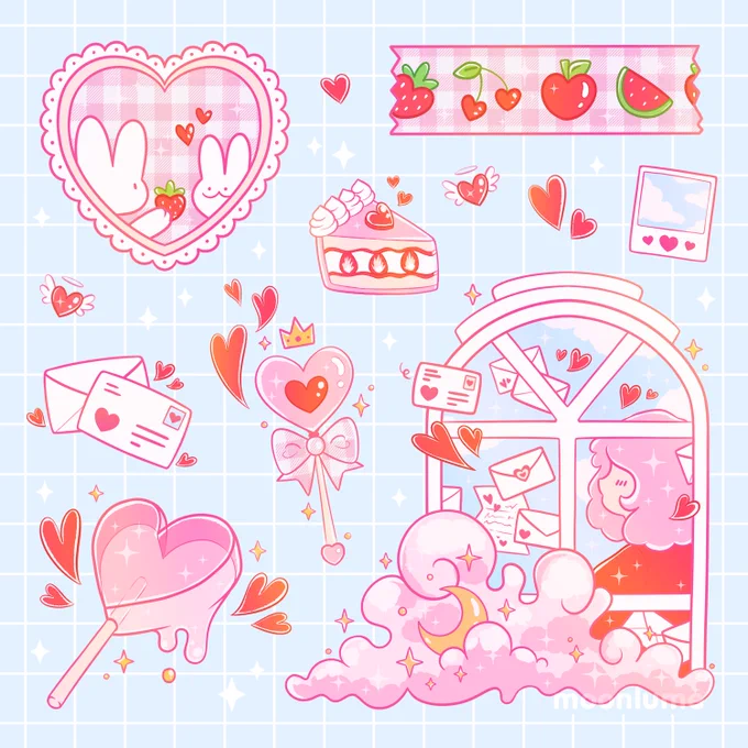 Hello again #PortfolioDay :) 🌸 I enjoy drawing cute things! 🌼 