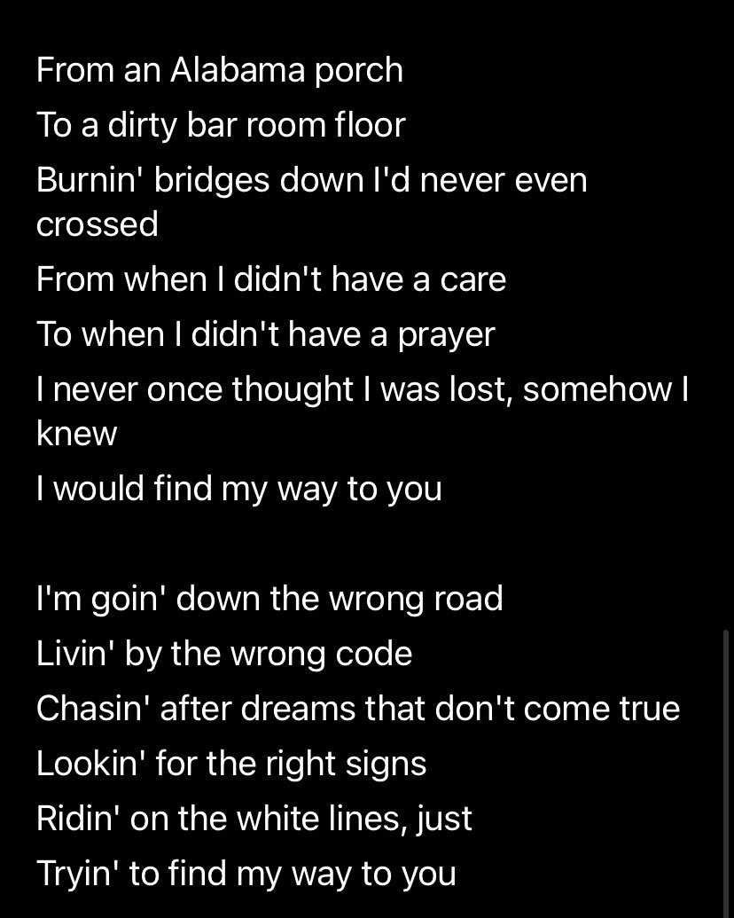 Poetry is everywhere. All those song lyrics we know and love are almost always beautiful pieces of poetry.
“My Way to You” written by Charlie Kaufman and Jamey Johnson.