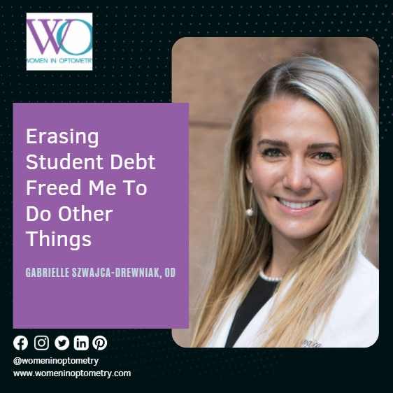 WomenODs's tweet image. Mortgage brokers told Dr. Szwajca-Drewniak that she couldn't qualify for a loan without a co-signer because she had $153,000 in student debt. Two years after, she zeroed it out and was greeted with opportunities.
womeninoptometry.com/newest-issue/a…
#optometry #optometrists #womeninoptometry