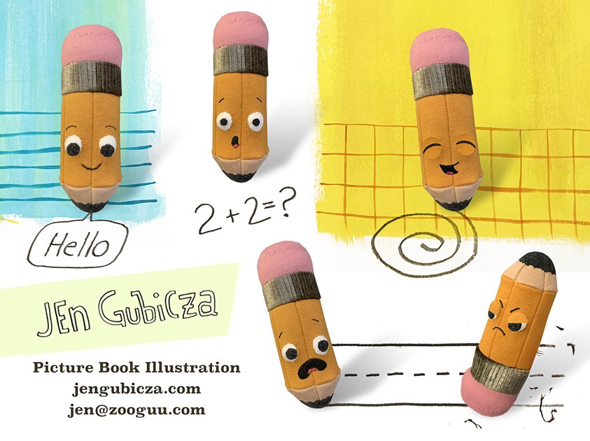 Hi #PortfolioDay I’m an author/ illustrator &amp; toy designer from Massachusetts. Looking to work on more films, toys &amp; games and picture books. Find more of my work at jengubicza.com
