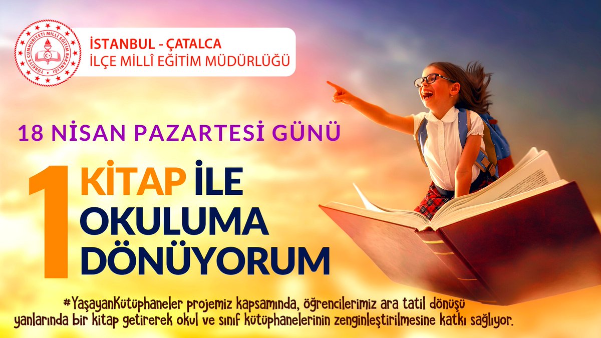 Müdürlüğümüzün #yaşayankütüphaneler projesi öğrenci ve velilerimizin desteğiyle büyüyor.Tüm öğrenci,öğretmen ve velilerimizi ara tatil dönüşü okul kütüphanelerine 1 kitap getirmeye davet ediyoruz.<a href="/tcmeb/">Millî Eğitim Bakanlığı</a> <a href="/istanbulilmem/">İstanbul İl Millî Eğitim Müdürlüğü</a> <a href="/memleventyazici/">Levent Yazıcı</a> @TayfunOzyolcuSen de var mısın?