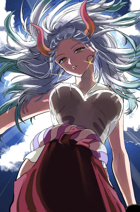 素晴らしい線画だったので塗らせてもらいました😊✨ https://t.co/phoGFeYpaw 