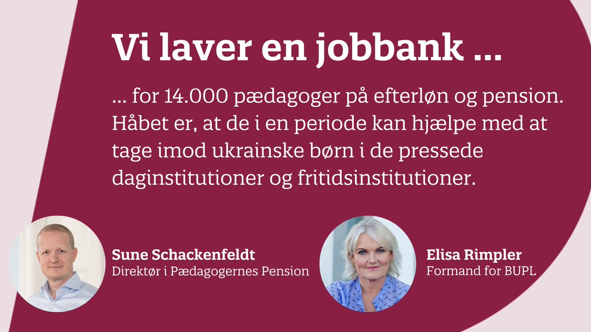 BUPLFormand's tweet photo. I @bupldk arbejder vi aktivt for løsninger, nu hvor endnu en krise banker på. Der er brug for alle kræfter til et børneområde, der er hårdt trængt, men selvfølgelig skal give omsorg og tryghed til de ukrainske flygtningebørn♥️💛💙 Tak for hjælpen @schackenfeldt 🙏 #dkpæd #dkpol https://t.co/UlroYw0UWN