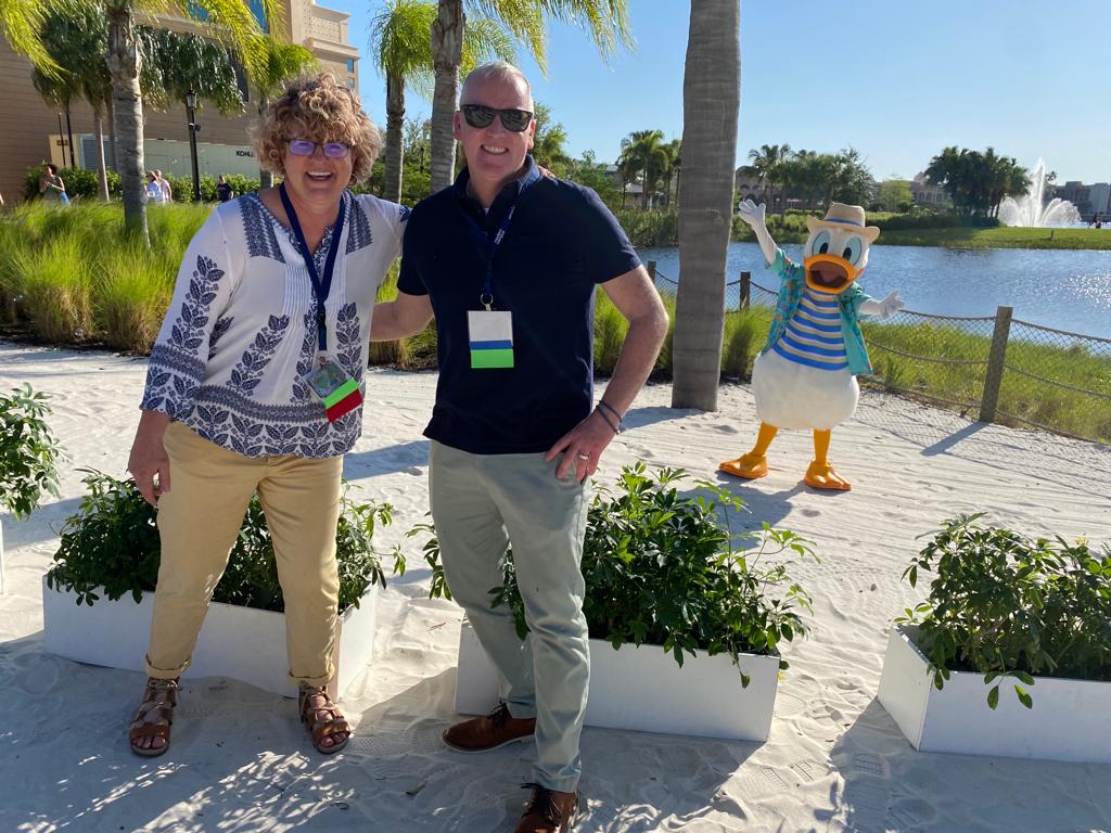 Surprise visit at <a href="/Disney/">Disney</a> during <a href="/UPCEA/">UPCEA</a>! 
How we missed these fun moments of face to face events🧡 #upcea2022