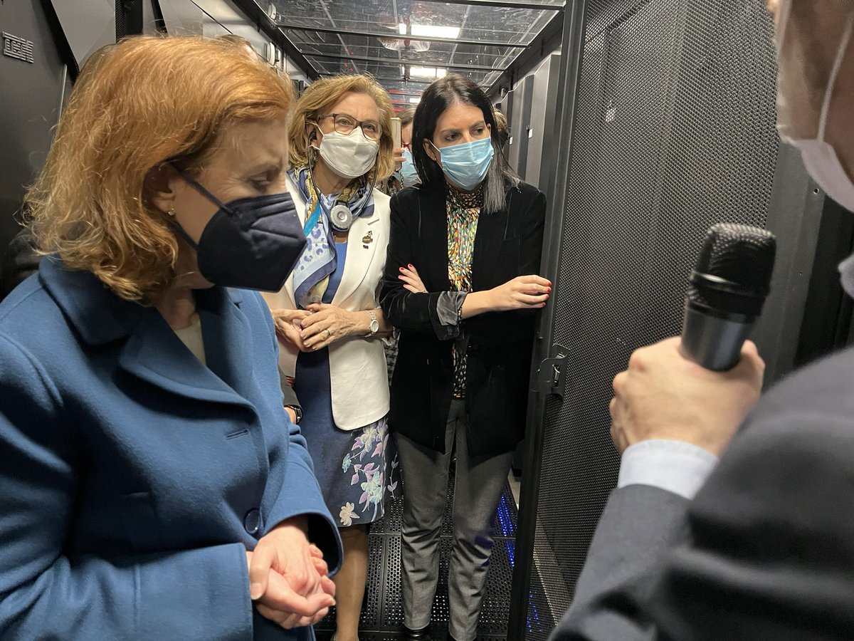 NASERTIC's tweet photo. Gracias 1000 @EP_SingleMarket @_AMaldonado_ @GuzmanGarmendia por visitarnos y conocer infraestructuras tecnológicas y equipamiento de vanguardia #pdba #hpc #secuenciacion #medper #digital #skills https://t.co/0HHjpUt8FL