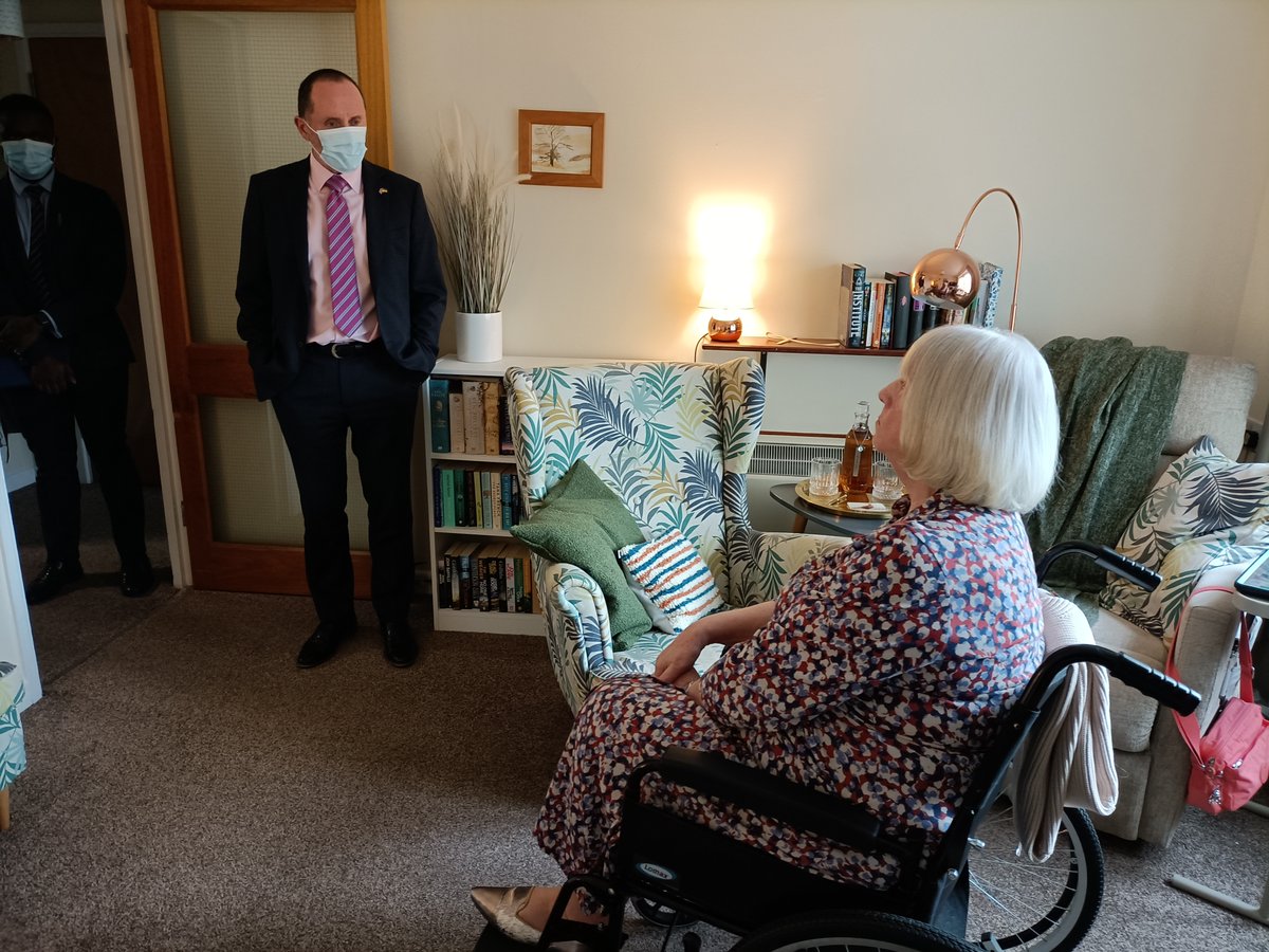 Pleasure to welcome @luhc Minister <a href="/EddieHughes4WN/">Eddie Hughes</a> to Ash Grove, our CQC regulated extra care scheme. We’re grateful to the Minister for taking the time out to chat with our team and customers about the importance of high quality regulated supported services.
