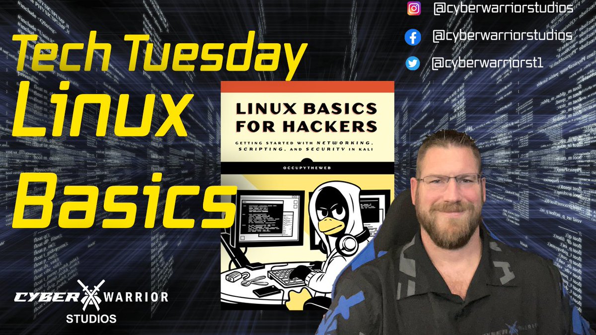 CyberWarriorSt1's tweet photo. I said I was going to start this week with a new #TechTuesday plan and it has begun. If you are new to #Linux please take a look at the new video. Also, share it with your friends and colleagues.
https://t.co/aLEuwhiu4w
#CyberWarrior #CyberWarriorStudios #Kali #LinuxPrimer https://t.co/Ik16QPwMdC