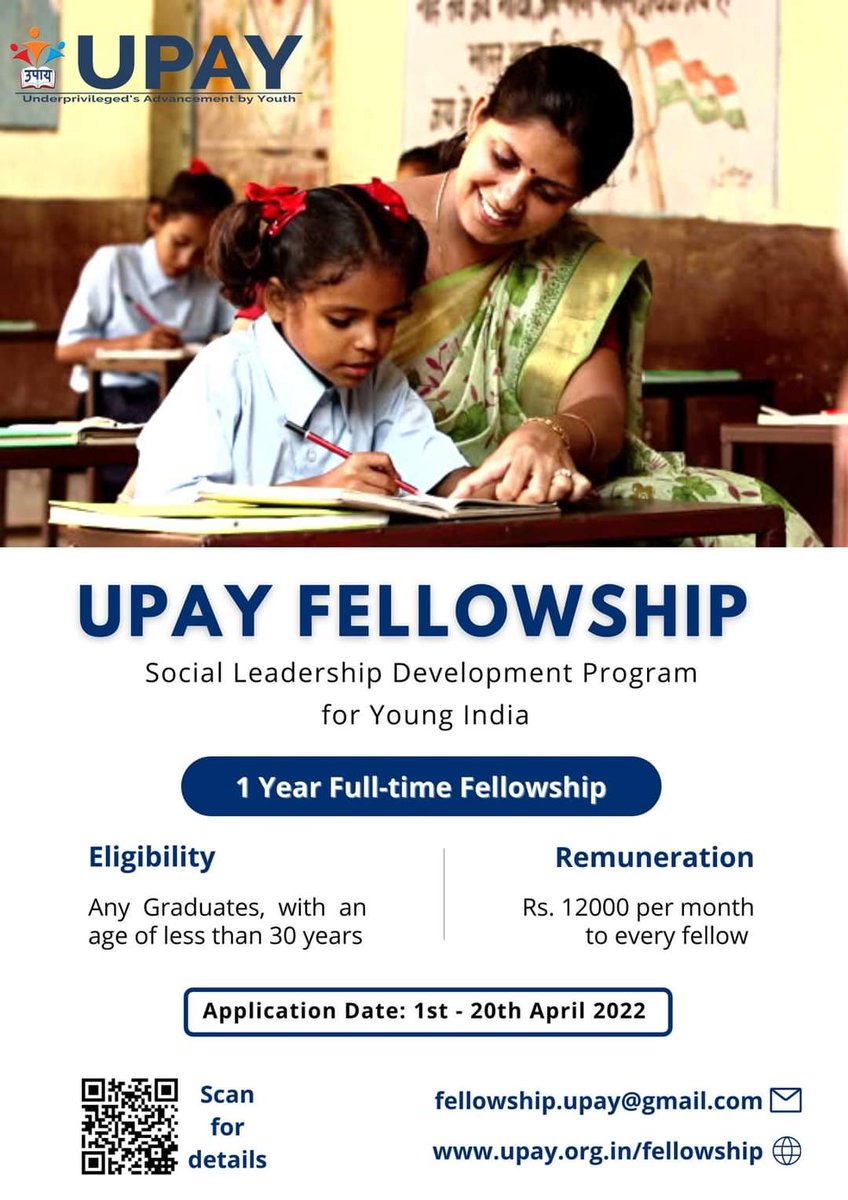 upayorg's tweet photo. Do you wish to be a #socialdevelopment leader?

Join the #UPAYFellowship and be a part of a cohort that will change the way you think about #communitydevelopment

Apply ️Now: https://t.co/mygJIAaQJB

#fellowshipinindia #fellowforfellow #UPAY  #ngofellowships #FELLOWSHIPTOUR https://t.co/DlLa9j7FAM