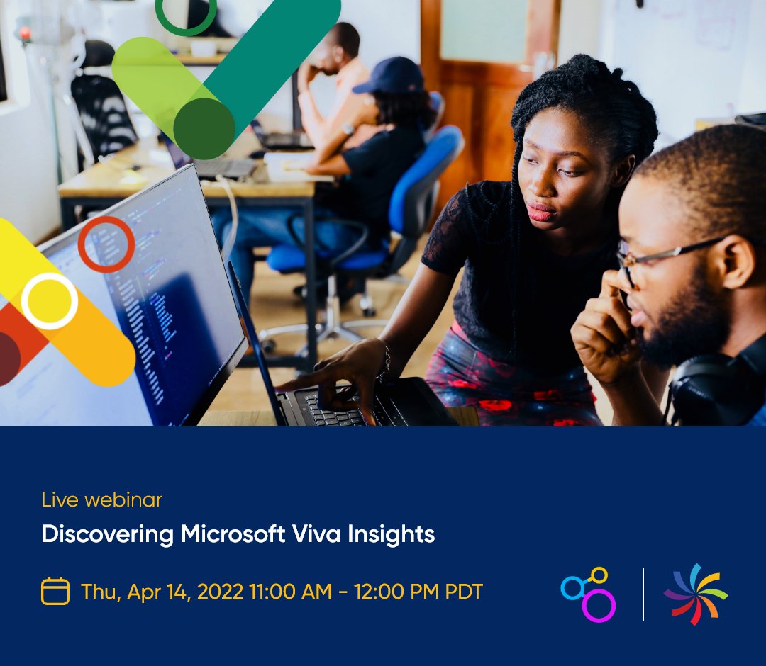 TeamsHub_io's tweet photo. #Microsoft #Viva #Insights provides #value with many unique features to make your day #productive and #meaningful. 

In this 30 min webinar with Joel Oleson, we’ll help you understand the various aspects of Viva Insights

Register today - https://t.co/7VLuSbFPI0 https://t.co/FngjQPDxpt