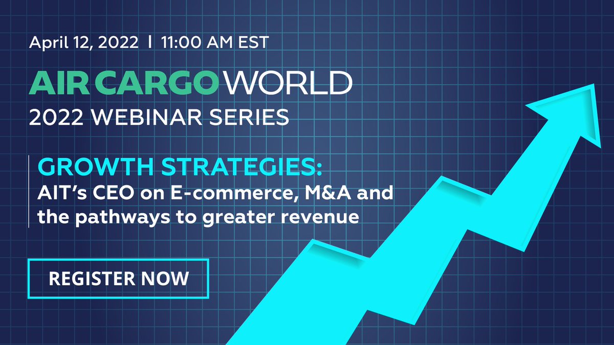 AirCargoNext's tweet photo. Join us Join us TODAY at 11AM EST for a FREE webinar on Air Cargo Growth Strategies! It's not too late to register - secure your spot: https://t.co/nGZNbBx32L #AirCargoWorld https://t.co/guewbbVdWl