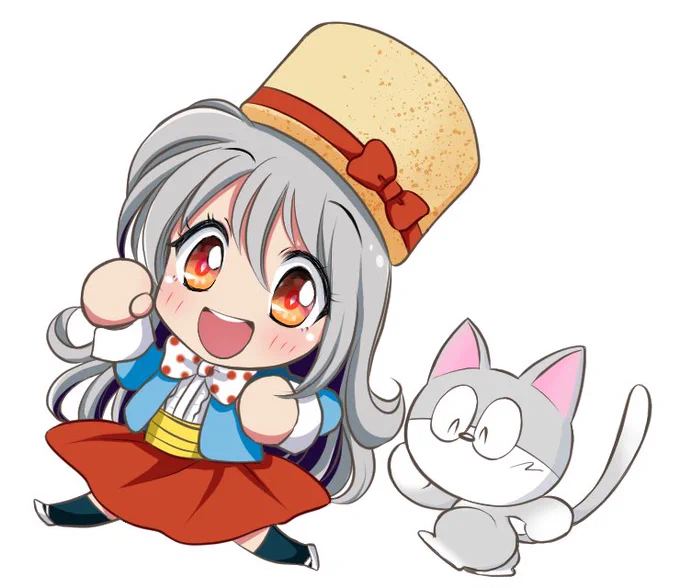 #あれ実は私なんです

今は描いてませんが、3年くらい前 #やおきん さんの #うまい棒 のキャラ #うまえもん の妹キャラ #うまみちゃん のイラストをお仕事で描いてました😊
( うまみちゃんのキャラクターデザインされた方は「カッピー18」さんです。多くのイラストレーターがうまみちゃん描いてます) 
