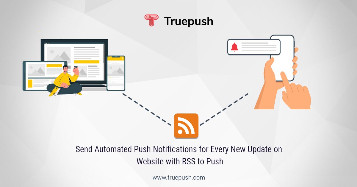 TruepushHQ's tweet photo. Push automated notifications to your users with RSS to Push feature in Truepush. Join Today!!!
https://t.co/kAh0pezlpb
#freepushnotificationtool
#Truepush2022
#Truepushfreepushservice
#pushnotificationservice
#pushnotificationplatform
#webpushnotificationservice https://t.co/AQzoA011EY