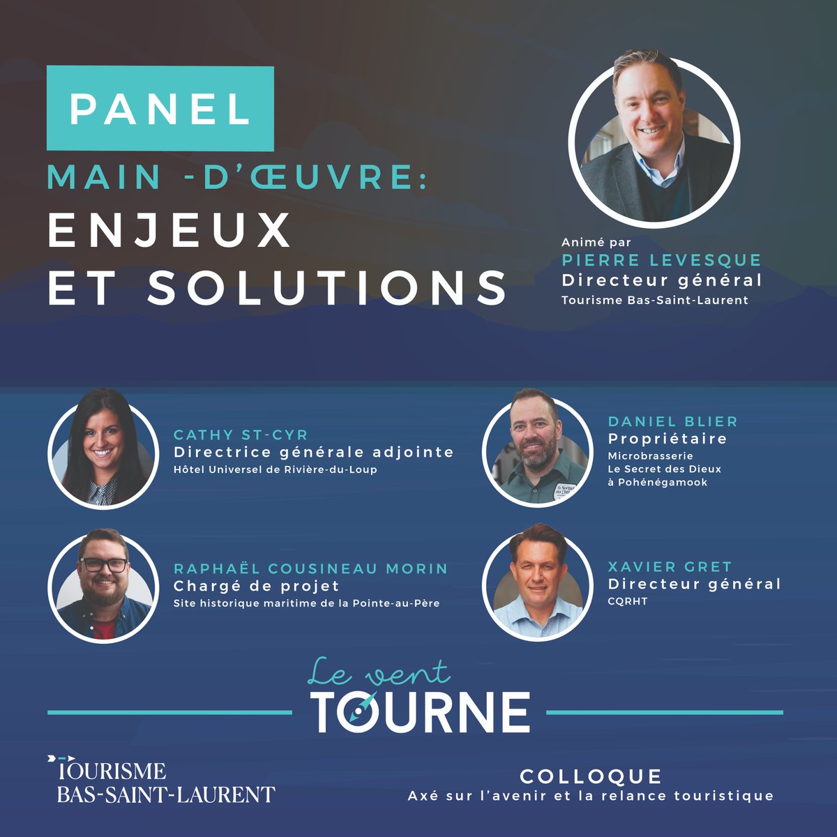 Nous serons présent durant le colloque "Le vent tourne", organisé par @TourismeBSL  le 27 avril prochain ! À cette occasion, nous partagerons avec d'autres acteurs nos enjeux de recrutement et ce que nous avons mis en place pour arriver à nos objectifs #Equipage2022