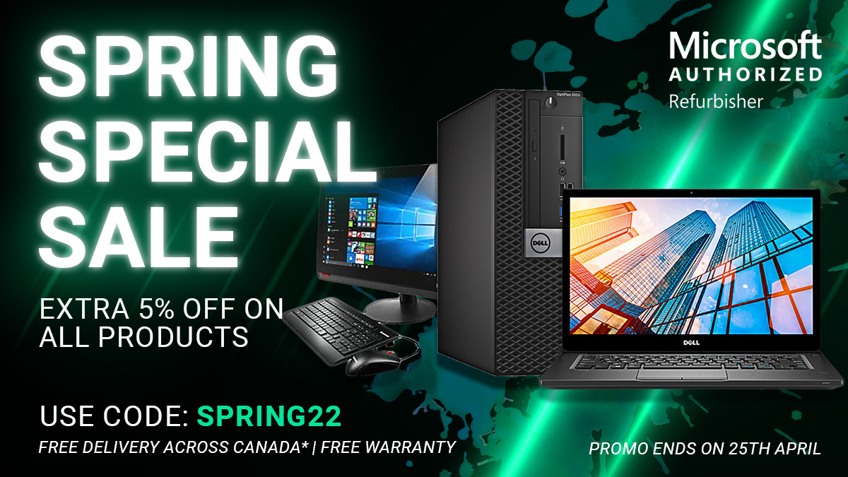 🌱 Spring Special Sale! ⚡Extra 5% Off on all products.
Free 🚚 Shipping &amp; Warranty! 
Shop Now.
Canada: ow.ly/yWTY50IHysJ
USA: ow.ly/WHXY50IHyrC

#SpringSale #Desktops #Laptops #MAR #Dell #HP #Lenovo #Refurbished #Acer #Microsoft #AwesomeDeals #AffordableDesktops