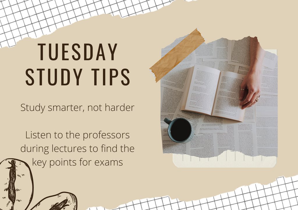 USMKeleherLearn's tweet photo. With only 3 weeks left in the semester, listening closely to your professors in class is one of the best ways you can achieve success in your studying. Listen for key points of information they want you to absorb - those might pop back up on your final exams!
#tuesdaystudytips https://t.co/ZZgBubclZo