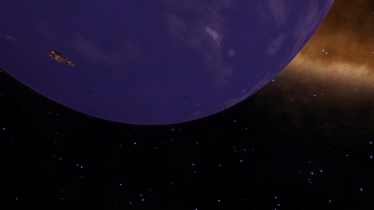 cmdr_mark's tweet photo. Day 3 The plan was to get some jumps under my belt, some nice sites spotted however landed to look at some hull buckling. Damage assessment is we can carry on wish me luck for the rest of the journey today. #EliteDangerousOdyssey #EliteDangerous @EliteDangerous https://t.co/SvffbQnzTO