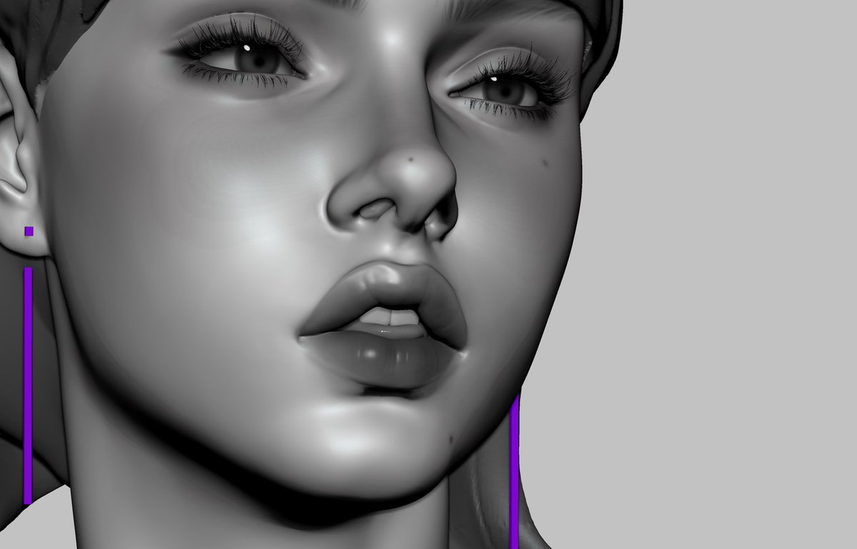 he_licon's tweet photo. 낙서_보라색 귀걸이를 한 여자
입술이 포인트

#Anatomy #art #virtual #nft #Metaverse #zbrush #eyelashes #boy #face #character #asset https://t.co/2b6ygB9wfk