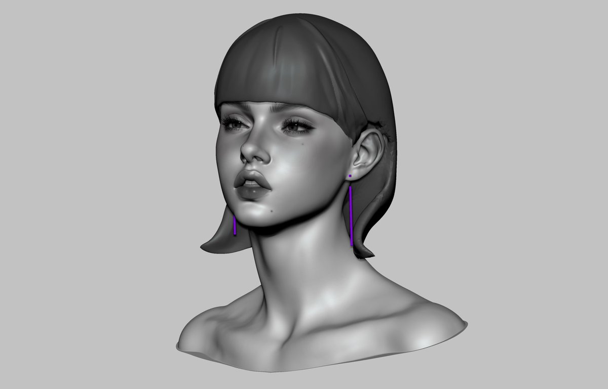 he_licon's tweet photo. 낙서_보라색 귀걸이를 한 여자
입술이 포인트

#Anatomy #art #virtual #nft #Metaverse #zbrush #eyelashes #boy #face #character #asset https://t.co/2b6ygB9wfk