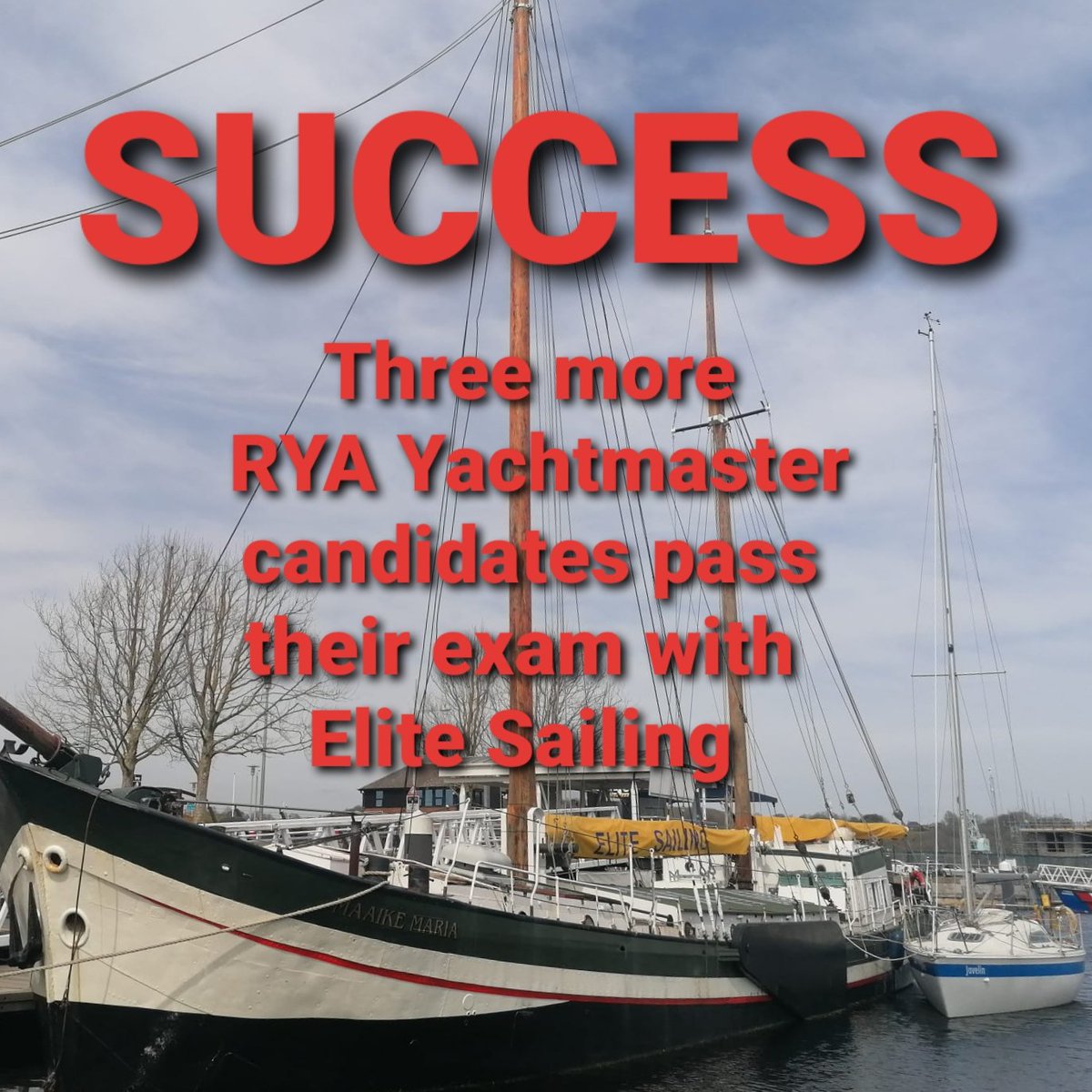 EliteSailing's tweet photo. Congratulations to Dirk, Murtagh and Will for passing their RYA Yachtmaster (Sail) examinations (2x Offshore, 1x Coastal) culminating in the award of a well deserved Certificate of Competence to each! 🍾🥳

#RYATraining
#RYAYachtmaster 
#SpiritOfRochester 
#ThamesEstuary https://t.co/LhENne82eK