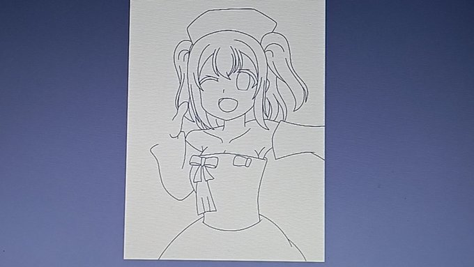 今描いているイラストの進捗 