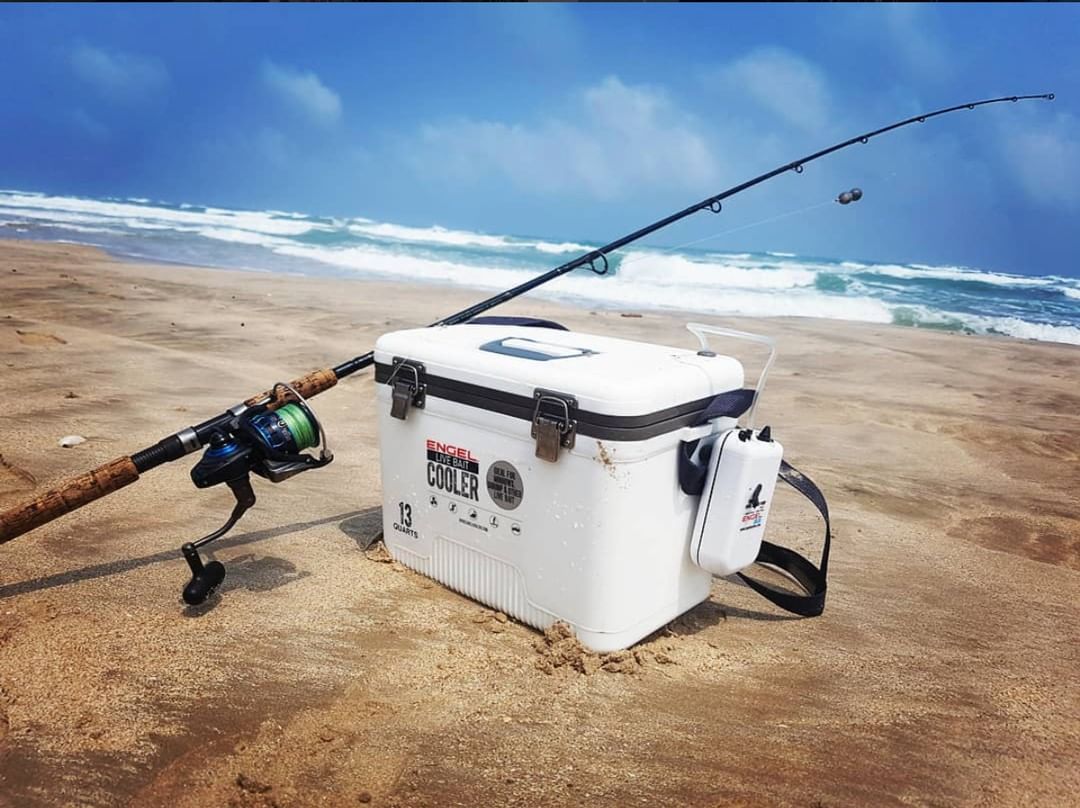 EngelCoolers's tweet photo. Finally spring - time to hit the beach again!
We this great shot by @valeroo1980 of our Live Bait Cooler keeping the bait lively at the beach.
#engelcoolers #livebait #redfish #beach #home #snookfishing #snooktime #saltwaterfishing #offshoreangler #angler #livebaitcooler https://t.co/4QO3UgclBG