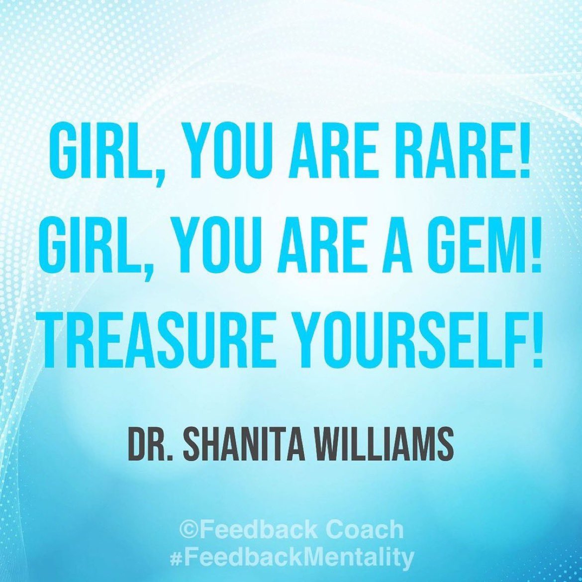 Listen to me! You are a 💎! Gemstones are a product of earth! You are handmade and beautifully made for a specific purpose.Treasure yourself and the rest of the world will come around…. And even if they don’t, it doesn’t change your worth! You’re a gem baby girl! Rare &amp; fearless
