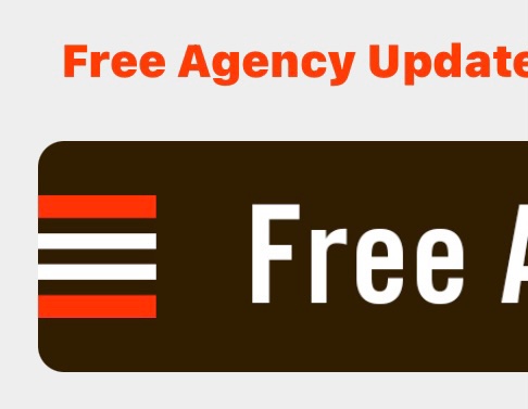 Before the current #Browns jerseys came out, the Browns app and season ticket communications all featured the White and Brown jersey stripes.  This year, they are showing a lot of ORANGE jersey stripes. Hmmm..